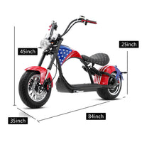 EU Warehouse M1P Citycoco 2000W 60V 30AH Battery Electric Motorcycle 45KM/H COC