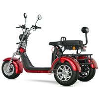 Germany Warehouse CP-3 2000W 60V 20Ah+20Ah Tricycle Citycoco Scooter