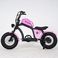 EU Warehouse FT02 Mini Chopper 500W 48V 15AH Battery Max Speed 40km/h