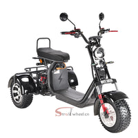 CP-3 3000W 60V 21AH Battery Tricycle Citycoco Motorcycle 3 Wheel