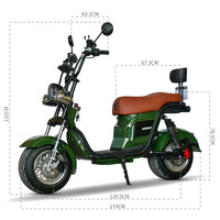 M20 Brazil Electric Motorcycle Scooter Citycoco 1000W Adult Long Range Electric Motorcycle