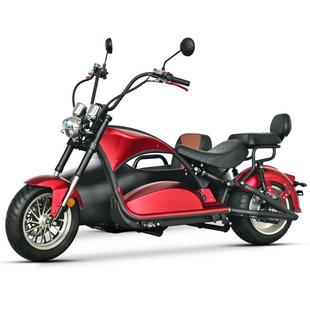 CP-4PS Max Citycoco 3000W 60V 30Ah Battery 3 Wheel Electric Tricycle Chopper Motorcycle With Sider Car