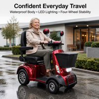 MS-Yale Four-Wheel 500W 48V 20Ah Electric Mobility Scooter for Elderly Adults