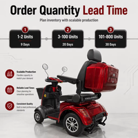 MS-Yale Four-Wheel 500W 48V 20Ah Electric Mobility Scooter for Elderly Adults
