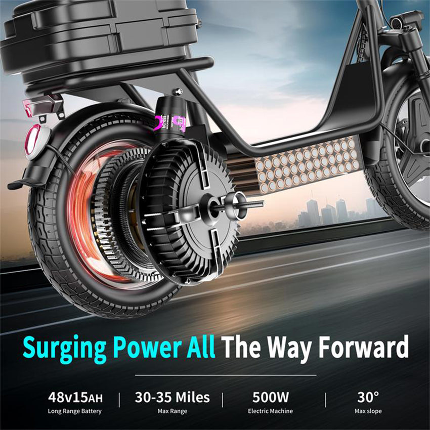 USA Warehouse GT12 500W Electric Bicycle for Adult Urban Daily Commute