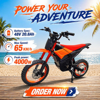 QC-Y01 Youth Electric Dirt Bike Motorcycle 65km/h