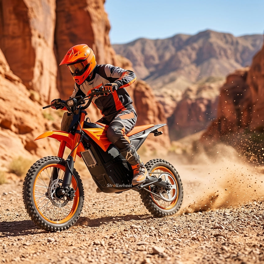 QC-Y01 Youth Electric Dirt Bike Motorcycle 65km/h