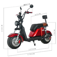 M6 Long Range 2000W Lithium Battery Electric Scooter Two-Wheel Citycoco Adult Scooter for Brazil Market