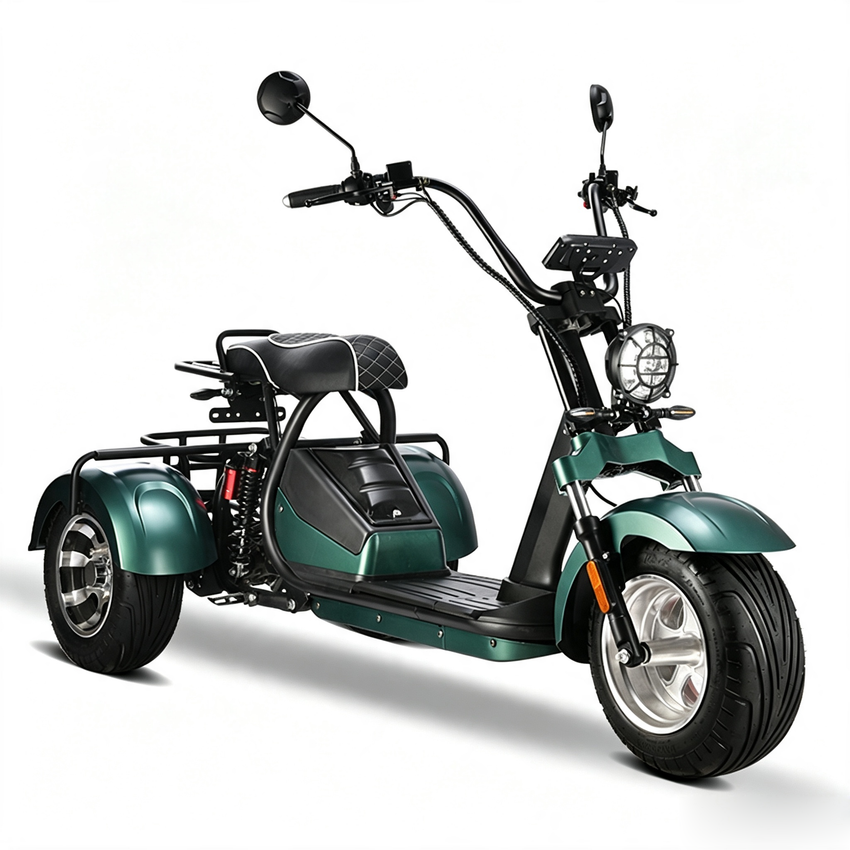 HM-3 2000W Motor 60V 20AH Battery Electric Tricycle Citycoco