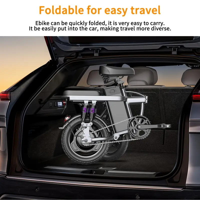 USA Warehouse 500W 48V 15Ah F12 Easy Folding Electric Bicycle