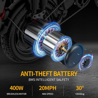 USA Warehouse 500W 48V 15Ah F12 Easy Folding Electric Bicycle