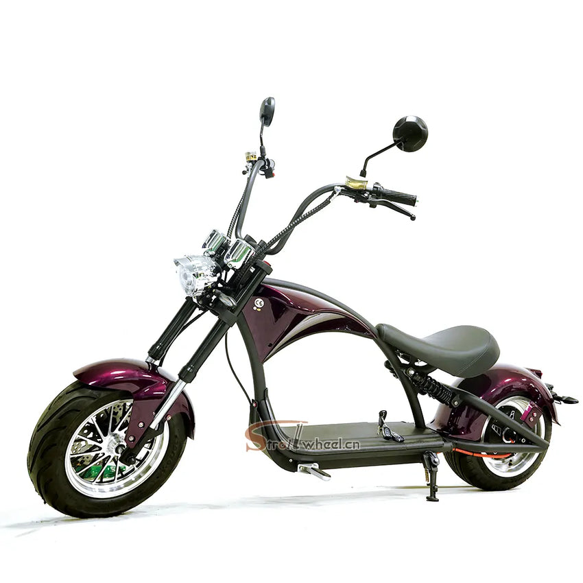 M1P 2000W Motor 30A battery with EEC COC approved electric Chopper scooter