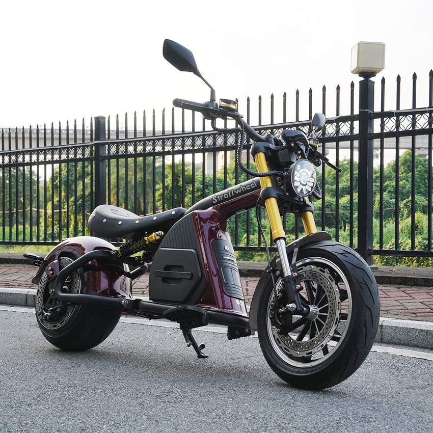 EU Stock Mangosteen M8S 2 Wheel 4000W 72V 35AH Battery Citycoco Chopper Max Speed 80km/h
