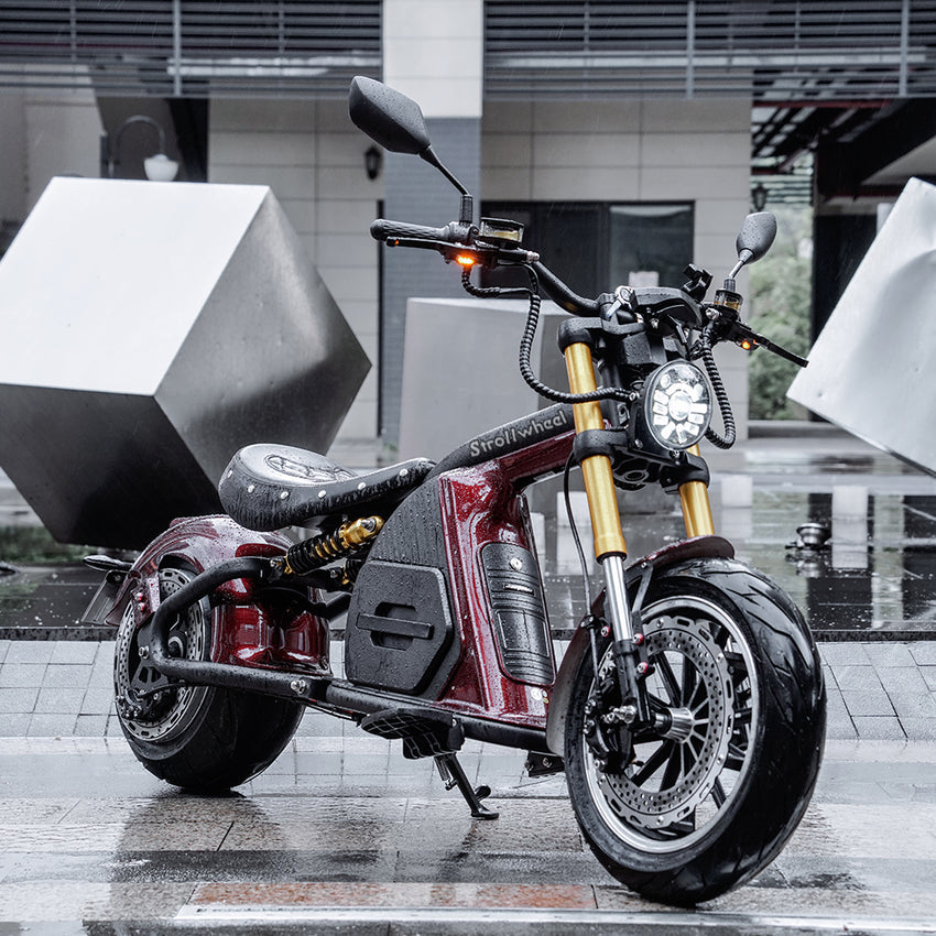 EU Stock Mangosteen M8S 2 Wheel 4000W 72V 35AH Battery Citycoco Chopper Max Speed 80km/h