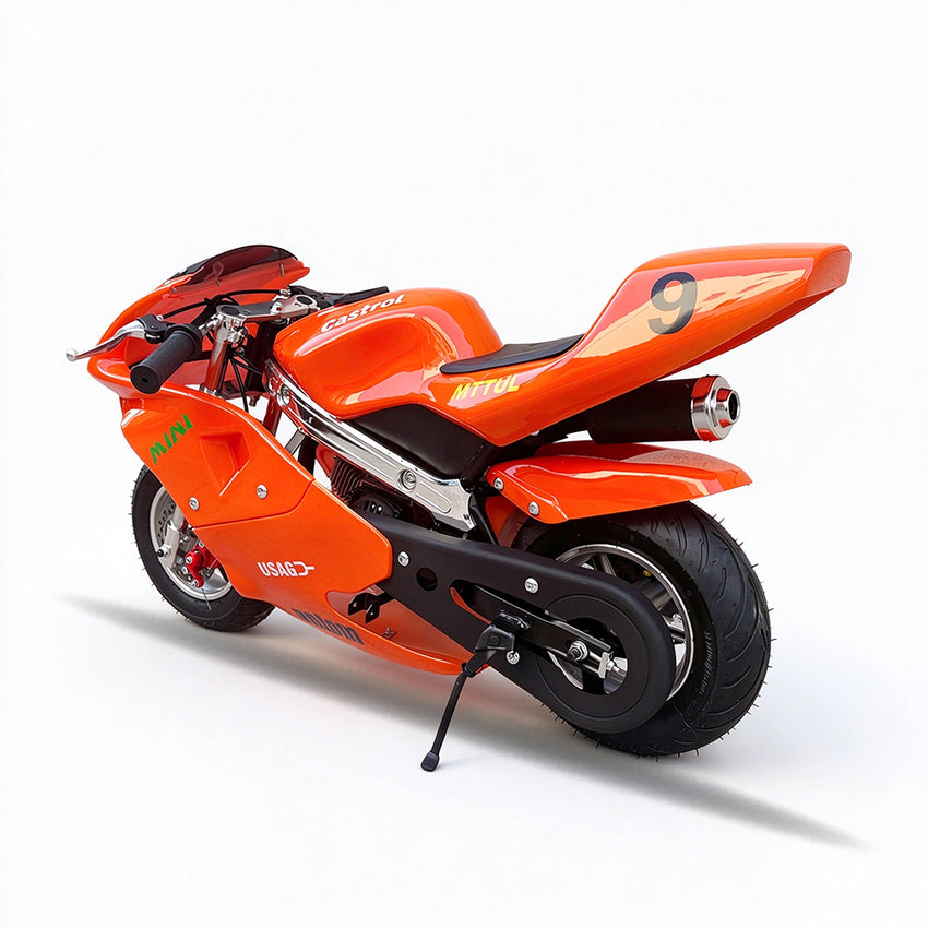 PB201-49CC Mini Dirt Bikes 4-stroke Mini Pocket Bike Motorcycle Moto Bike for Kids