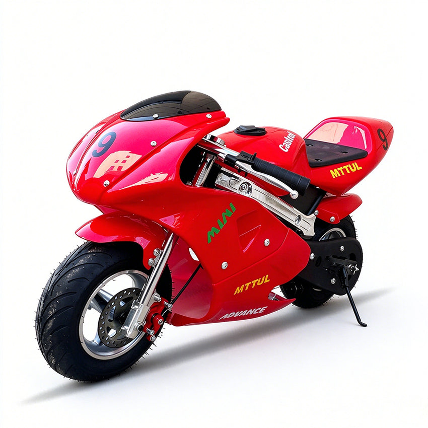 PB201-49CC Mini Dirt Bikes 4-stroke Mini Pocket Bike Motorcycle Moto Bike for Kids