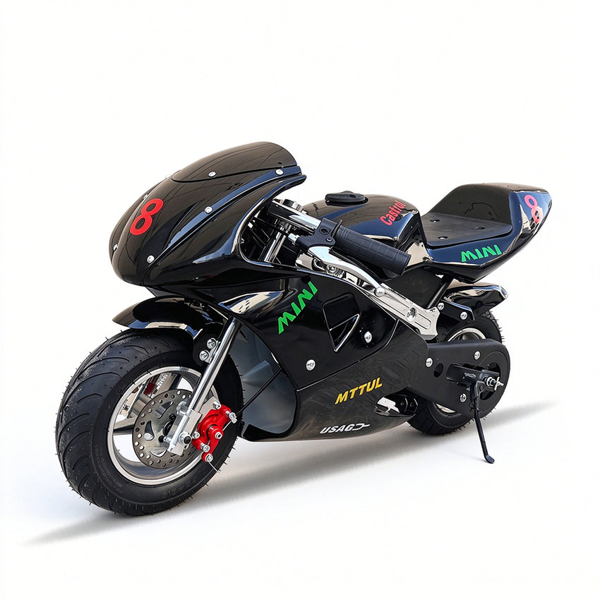 PB201-49CC Mini Dirt Bikes 4-stroke Mini Pocket Bike Motorcycle Moto Bike for Kids