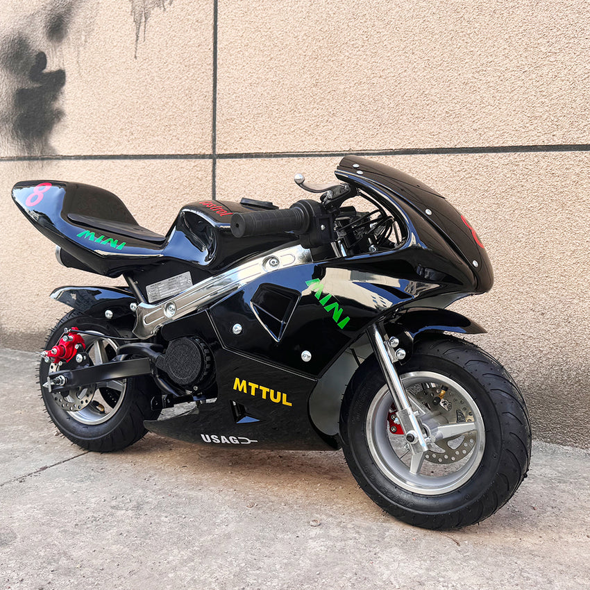 PB201-49CC Mini Dirt Bikes 4-stroke Mini Pocket Bike Motorcycle Moto Bike for Kids