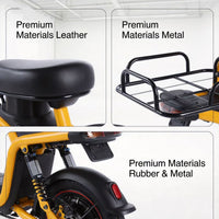 S1 Electric Motorcycle 800W 48V/60V E-bike Moped Bicycle