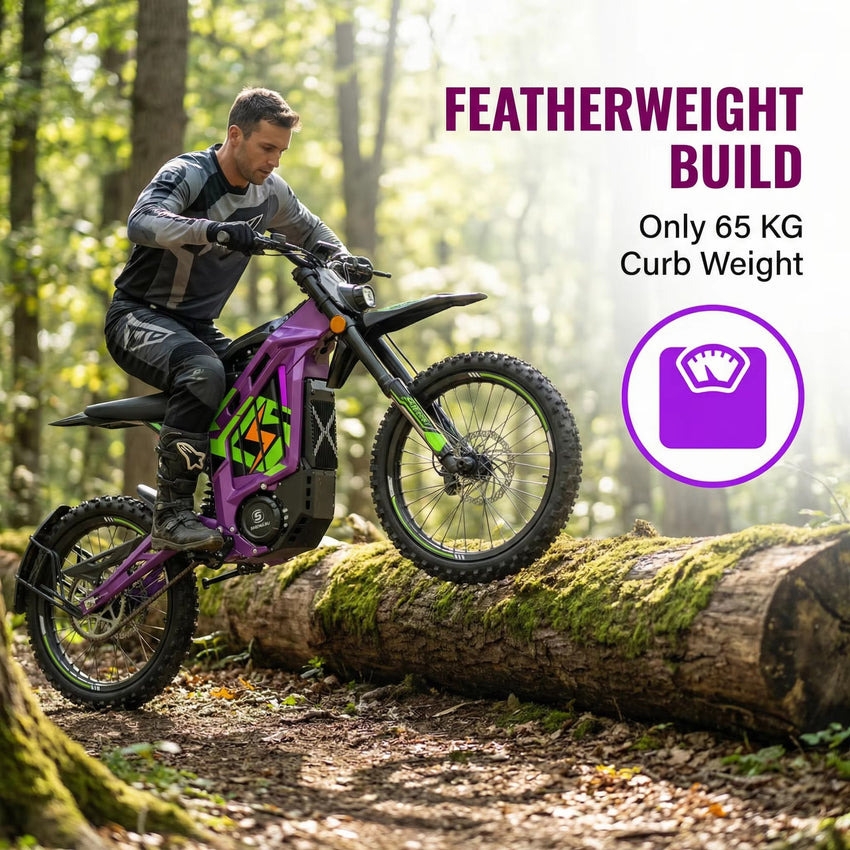 For Long Range 2026 SHASU 72V Off-Road Adult Mountain Motorcycle Ebike