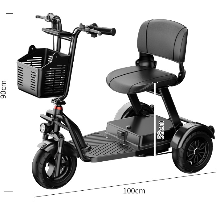 T3-13 Folding Three Wheel Electric Mobility Scooter