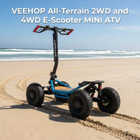 Veehop Powerful Electric 4WD/2WD ATV Scooter with Trailer