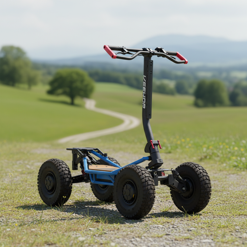 Veehop Powerful Electric 4WD/2WD ATV Scooter with Trailer