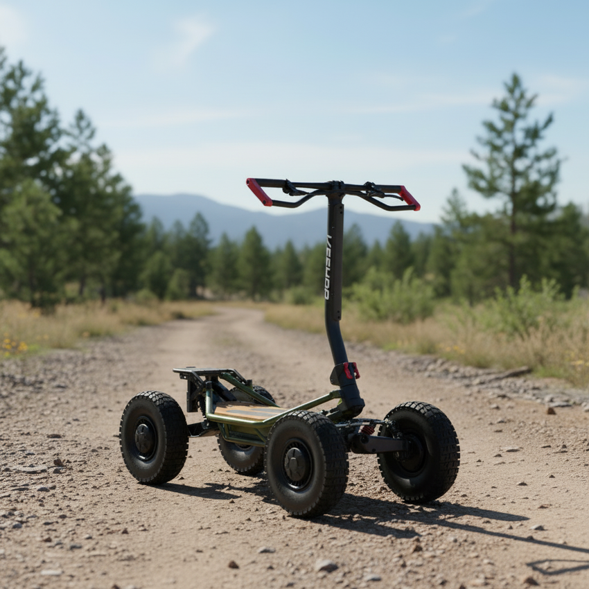 VEEHOP Electric Mini ATV E-Scooter 4 Wheel MINI ATV with Cooler Box