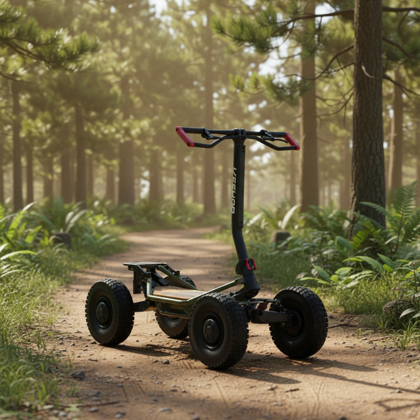 Veehop Powerful Electric 4WD/2WD ATV Scooter with Trailer