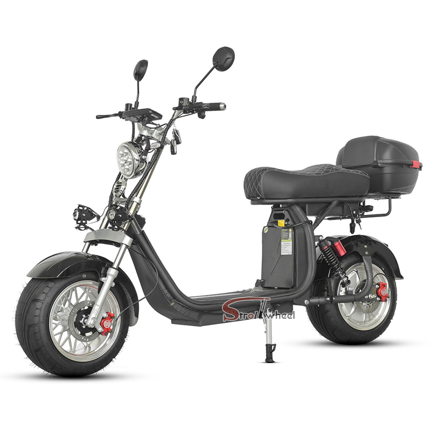 X12 Two Wheel Electric Scooter 2000W 60V 20Ah Removable Battery 12 Inch Alloy Wheel Citycoco