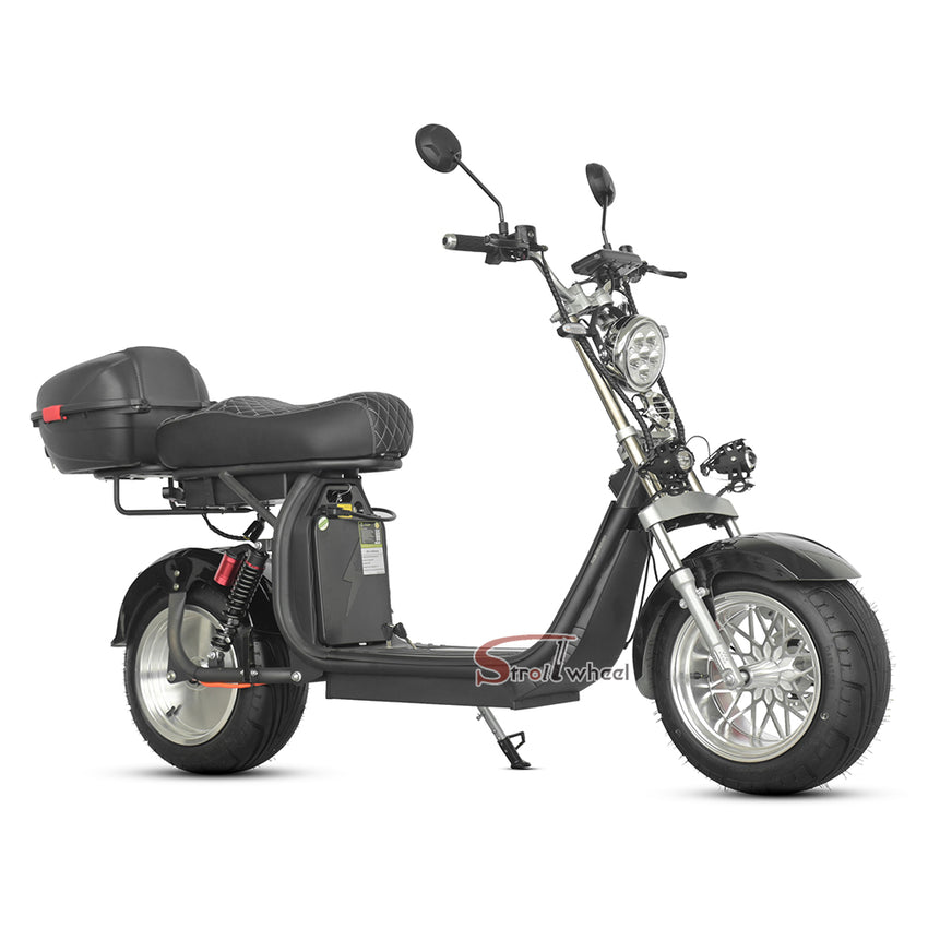 X12 Two Wheel Electric Scooter 2000W 60V 20Ah Removable Battery 12 Inch Alloy Wheel Citycoco