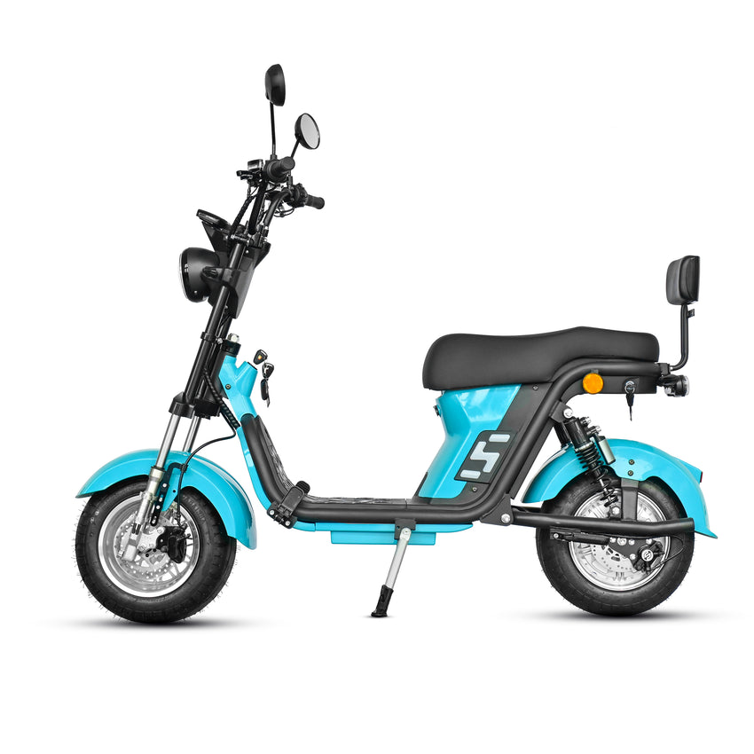 M8 Pro Electric Scooter Chopper Fat Tire Two Wheel Citycoco Electric Motorcycle for Brazil