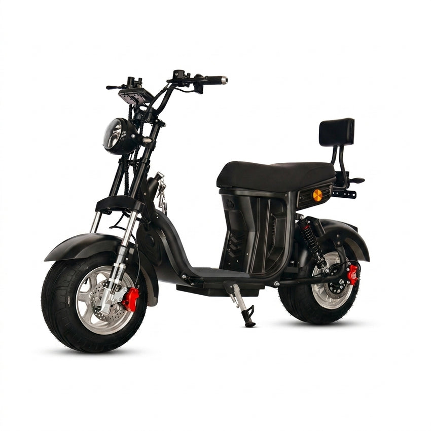 M7 StrollWheel Mini Citycoco Scooter 2000W 60V 12Ah Battery Electric Motorcycle Chopper for Brazil