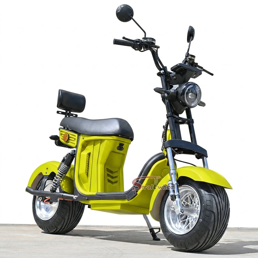M7 StrollWheel Mini Citycoco Scooter 2000W 60V 12Ah Battery Electric Motorcycle Chopper for Brazil