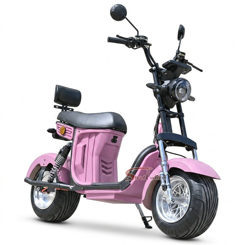 M7 StrollWheel Mini Citycoco Scooter 2000W 60V 12Ah Battery Electric Motorcycle Chopper for Brazil