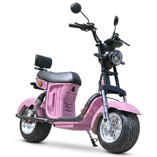 M7 StrollWheel Mini Citycoco Scooter 2000W 60V 12Ah Battery Electric Motorcycle Chopper for Brazil