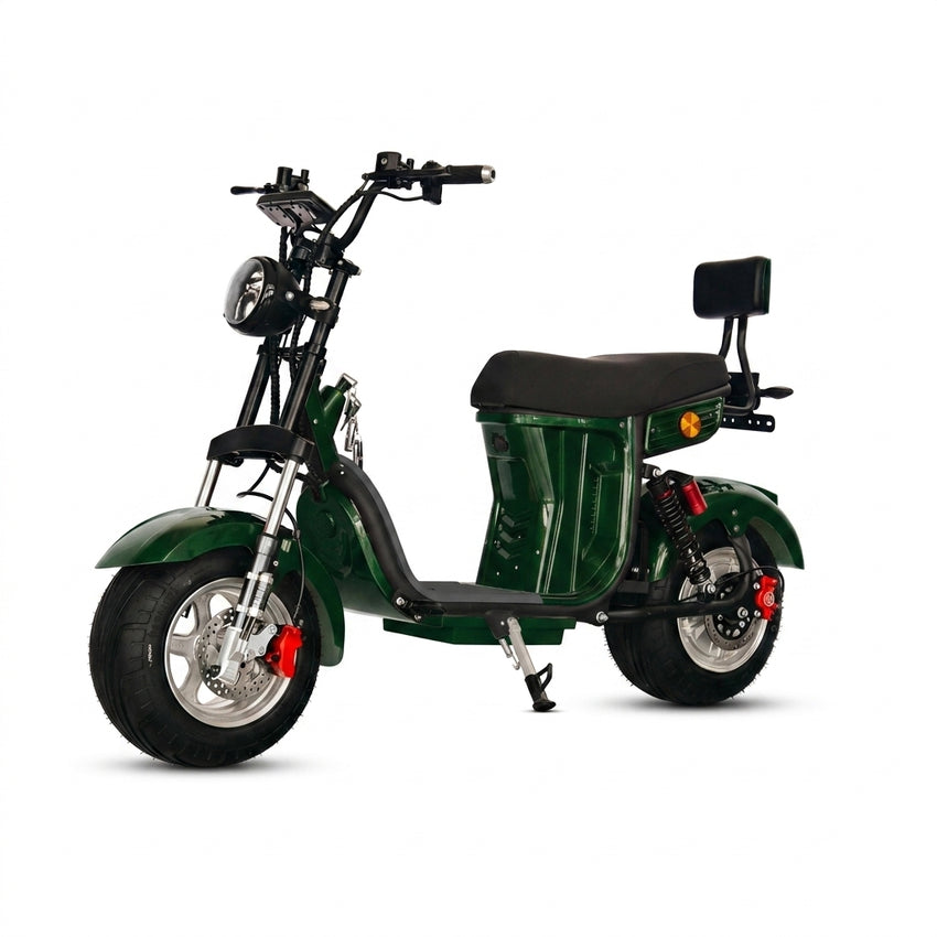 M7 StrollWheel Mini Citycoco Scooter 2000W 60V 12Ah Battery Electric Motorcycle Chopper for Brazil