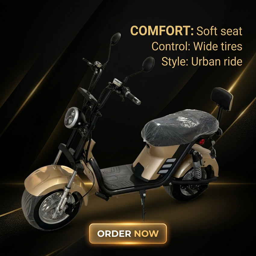 M8(X21) Second Generation Electric Citycoco Scooter 2000W 60V 25Ah Battery for Brazil Market