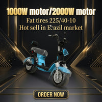 M8(X21) Second Generation Electric Citycoco Scooter 2000W 60V 25Ah Battery for Brazil Market